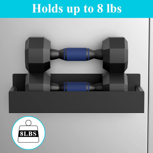 4-Pack Magnetic Spice Rack Organizer for Refrigerator & Oven, Black